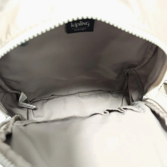 Kipling Womens Backpack metallic silver / Gold - Picture 8 of 12